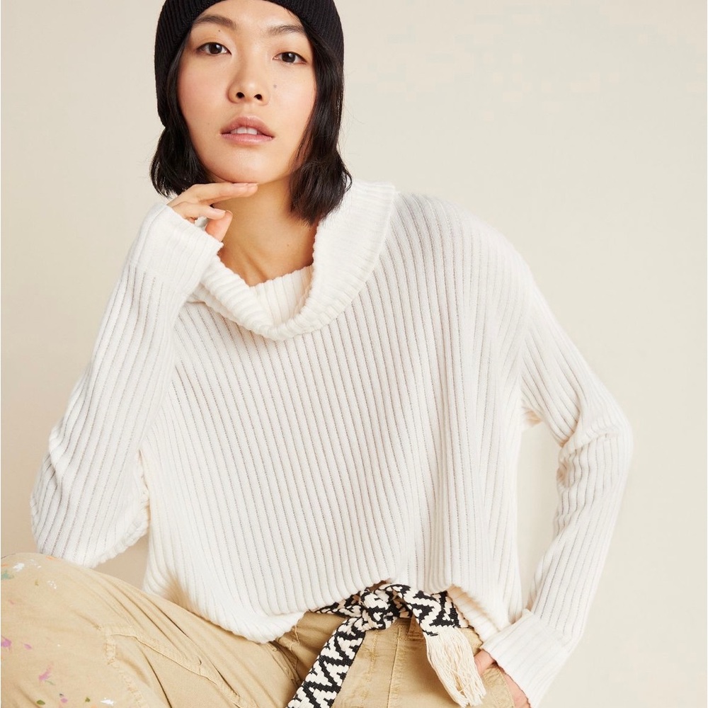Anthropologie Vanna Cowl-Neck Pullover